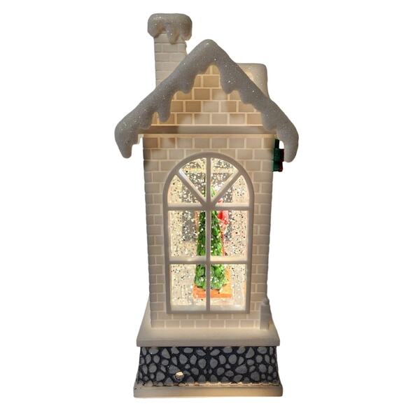 DILLARD'S Illuminated Snow House Santa Kissing Mrs Claus SEE PHOTOS AND VIDEO - Picture 13 of 16